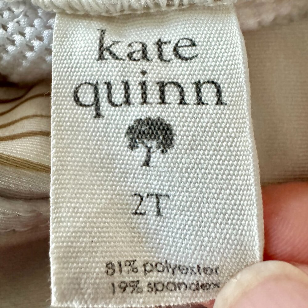 Kate Quinn Swim Set | Sun Print Top + Neutral Bottom | NWT + GUC | 2T - Picture 6 of 6